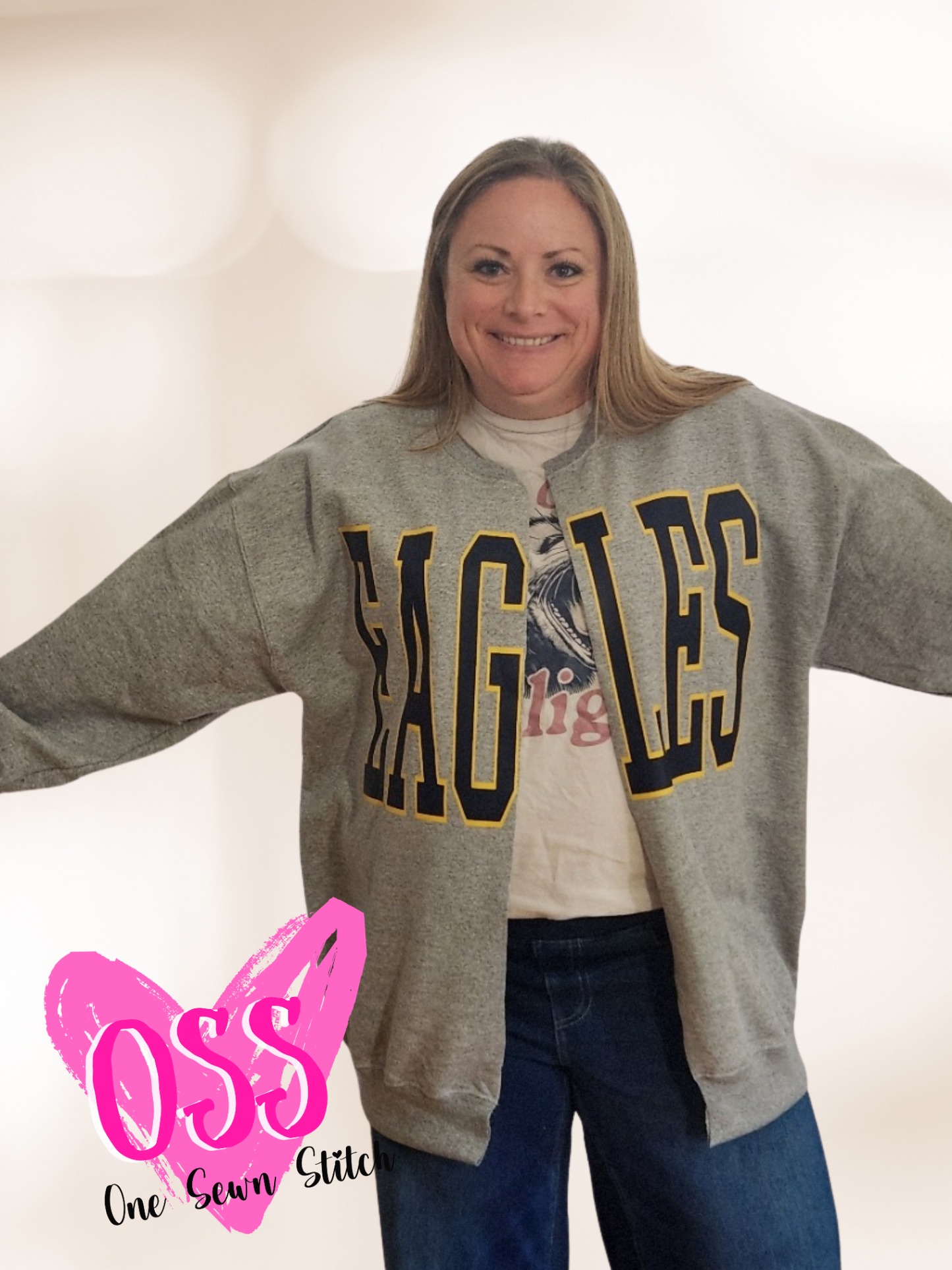 Eagles Sweatshirt Cardigan