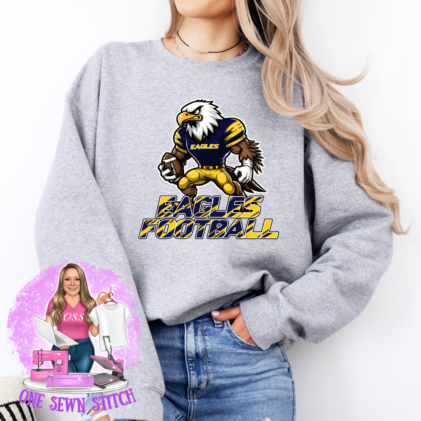 Hudsonville Eagles Football Mascot