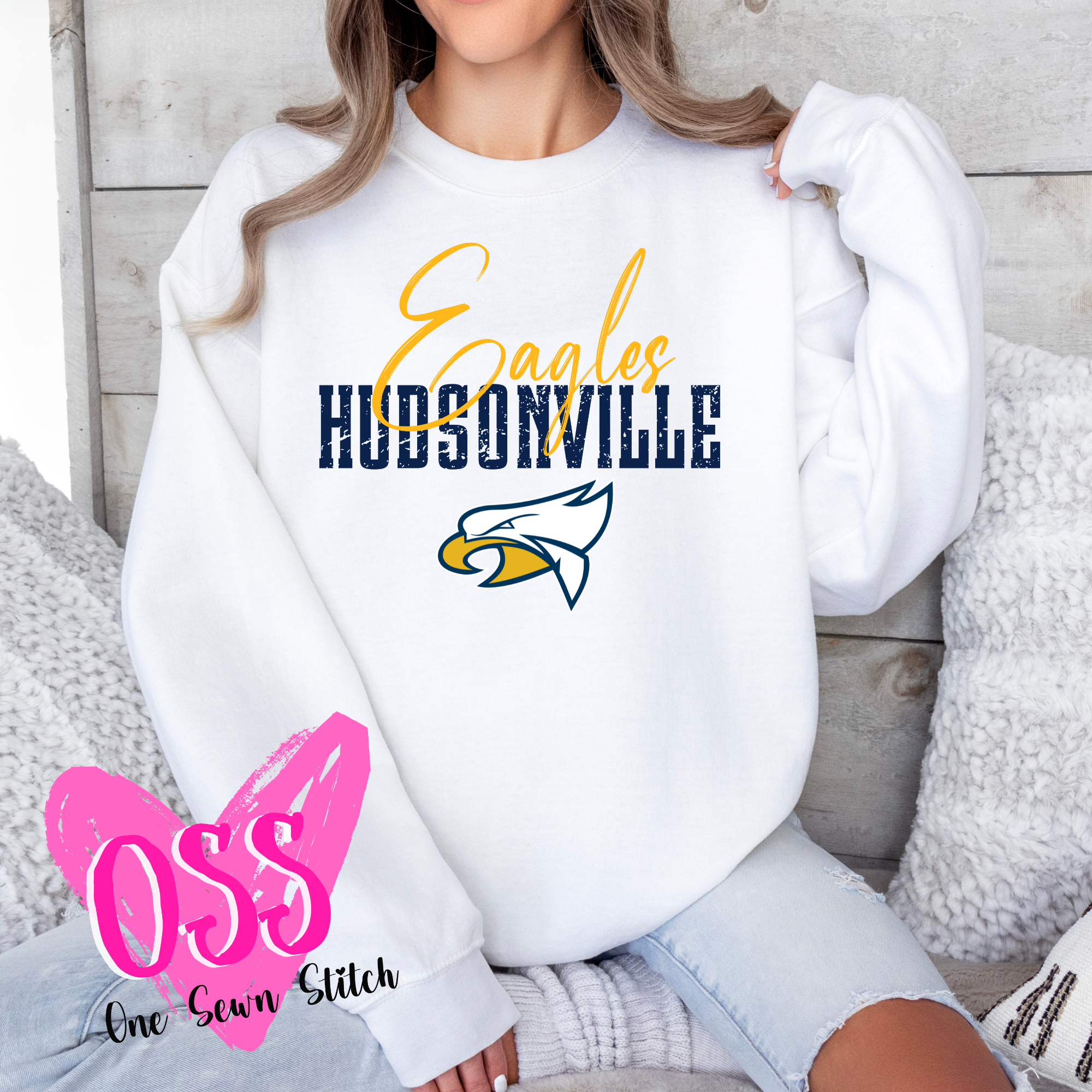 Cursive Eagles – One Sewn Stitch