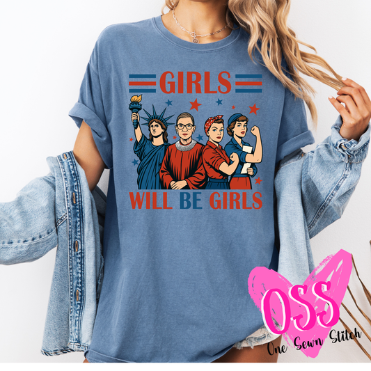 Girls Will Be Girls Stars & Stripes
