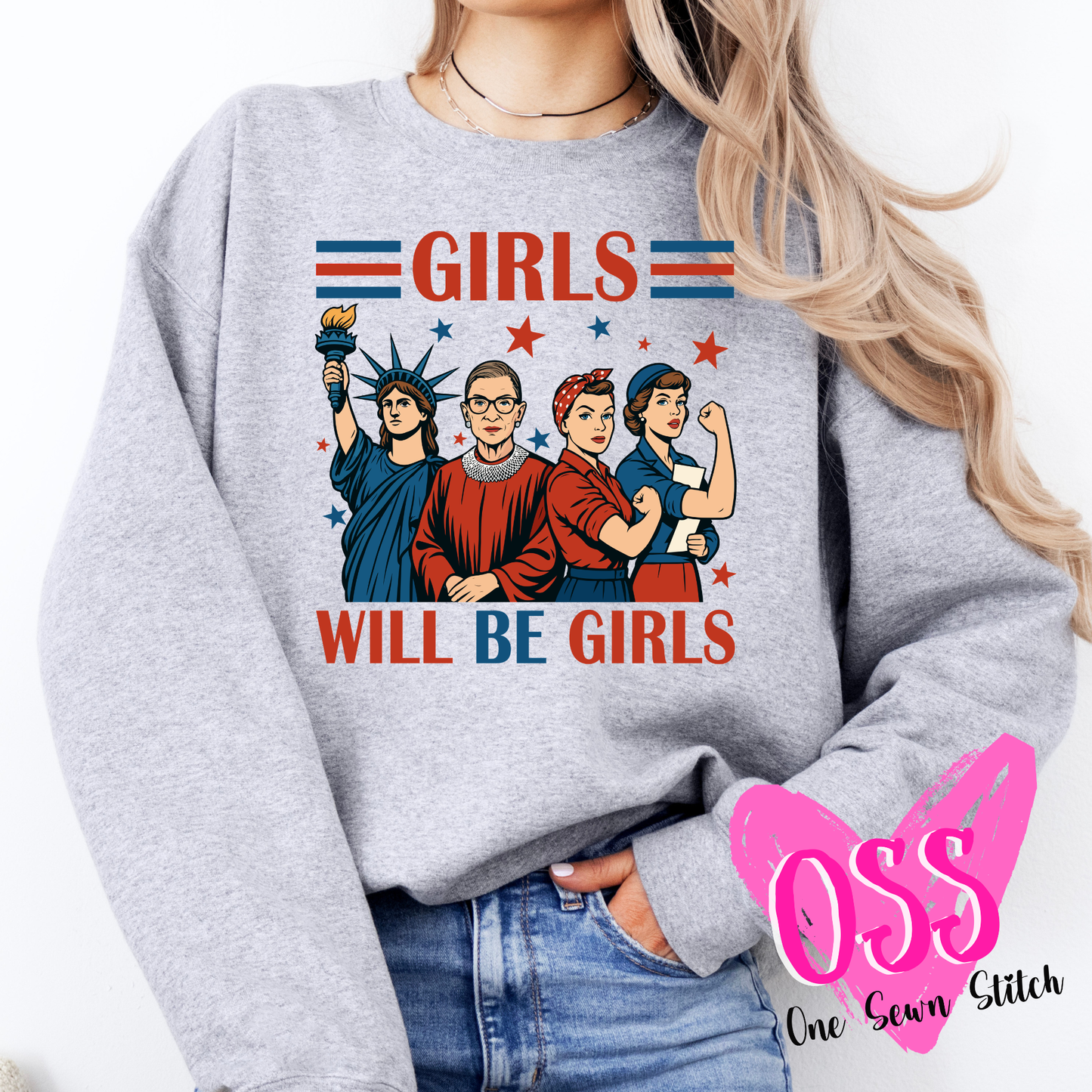 Girls Will Be Girls Stars & Stripes
