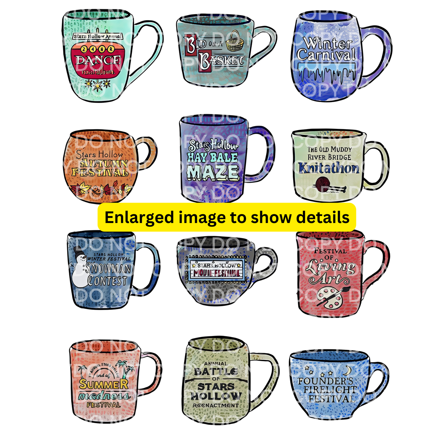 Gilmore Girls - Town Mugs